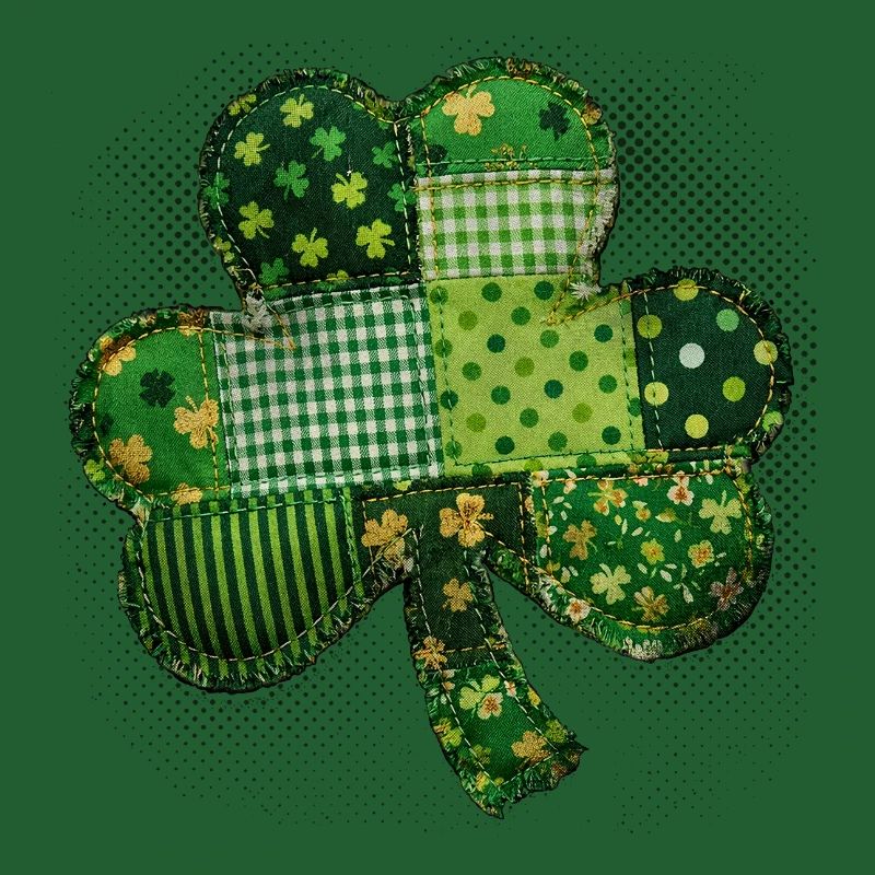 Trèfle – St. Patrick vintage en patchwork
