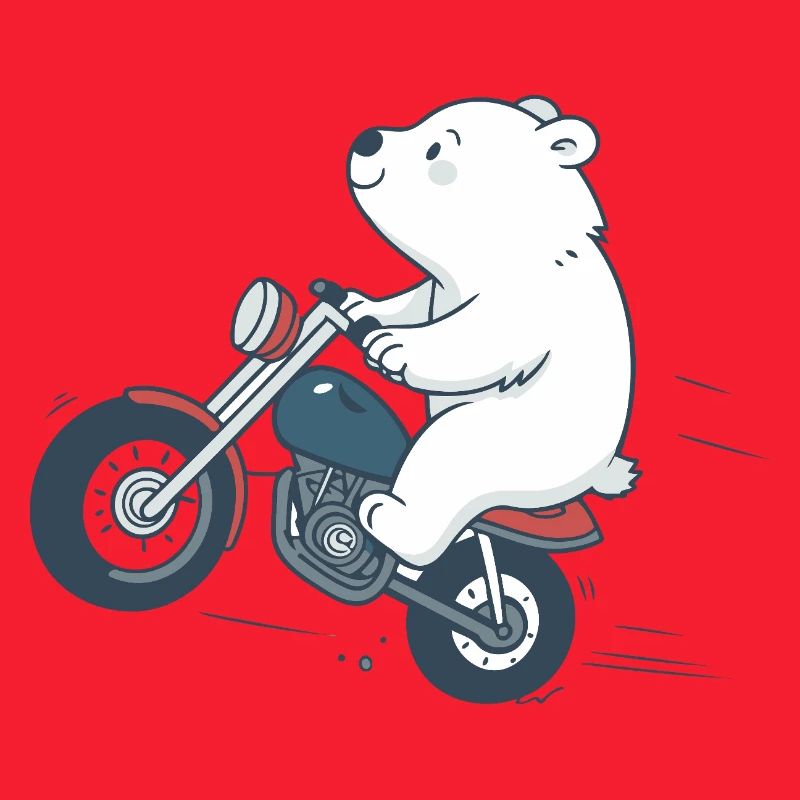 Biker Bear on Bold Road