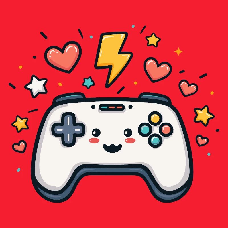 Kawaii Game Controller Sparkling