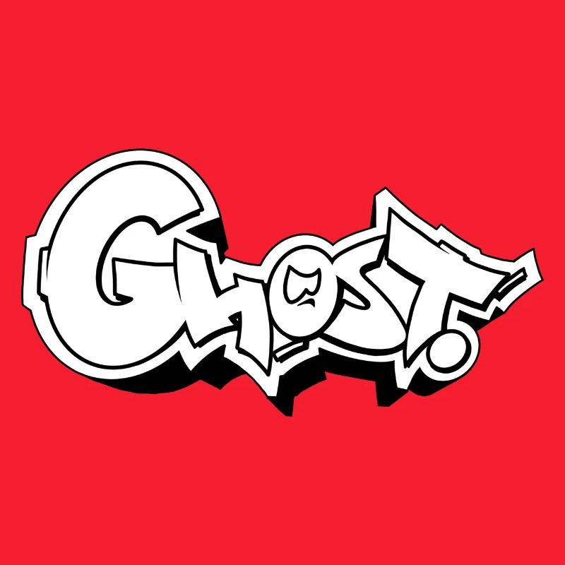 Ghost Graffiti Style Typography Design