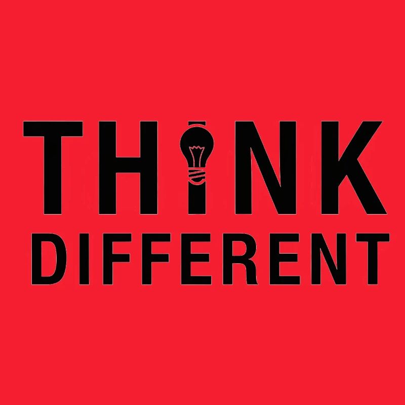 Creative Think Different Lightbulb Design