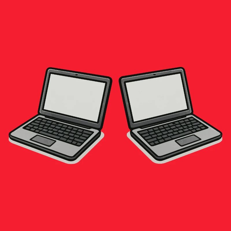 Dobbelt bærbar computer