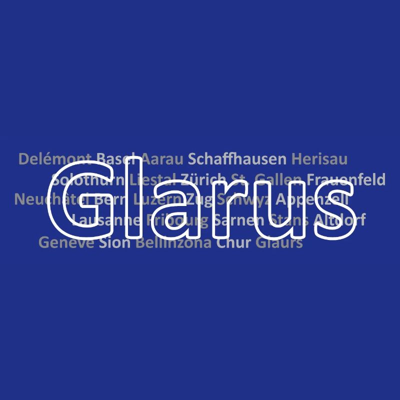 Schweizer Städte Glarus
