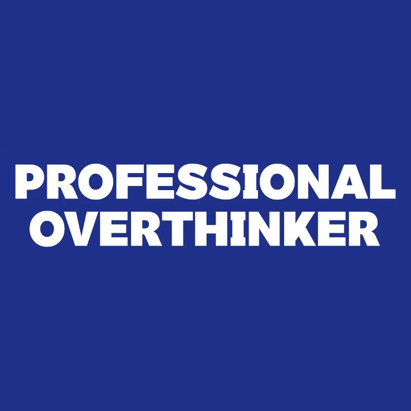 Futuristic Overthinker Typography Design