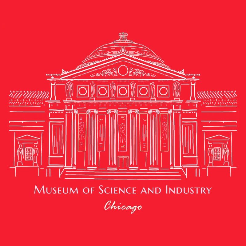 Musée des Sciences et de l’Industrie de Chicago, dessin à la main