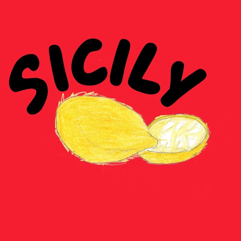 Illustration des citrons de Sicile - Sicile