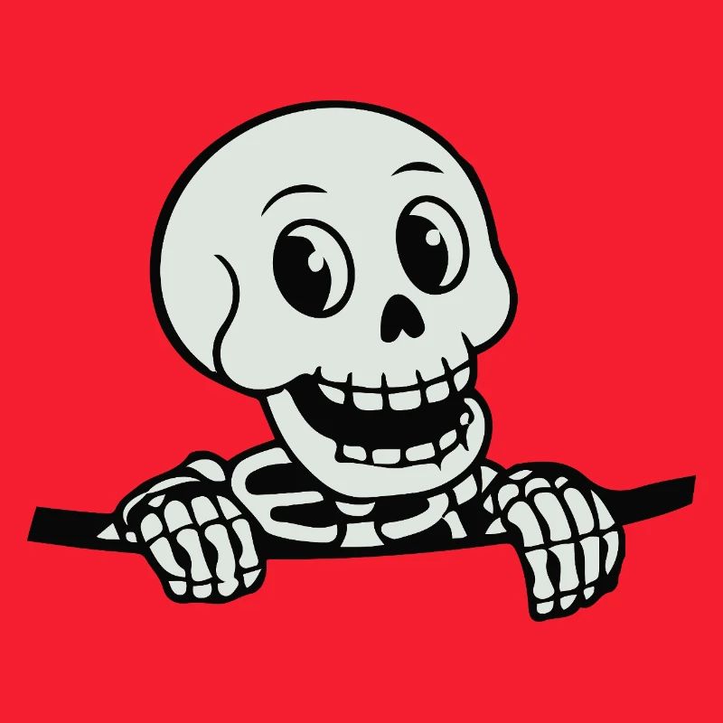 Playful Skeleton Cartoon Design
