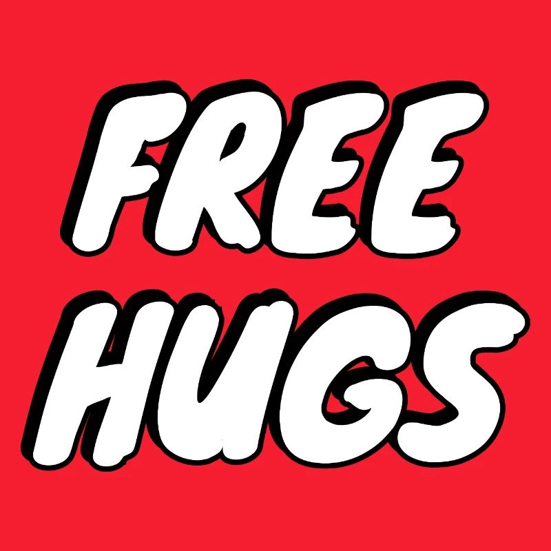 Free Hugs Bold Pop Typography