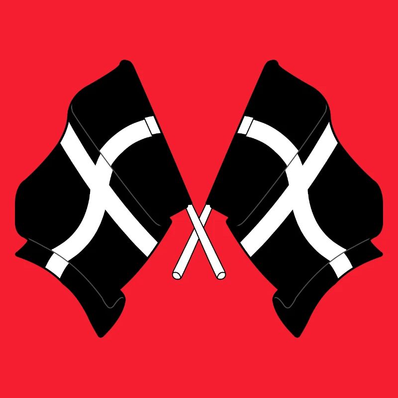 Cornwall Crossed Flags