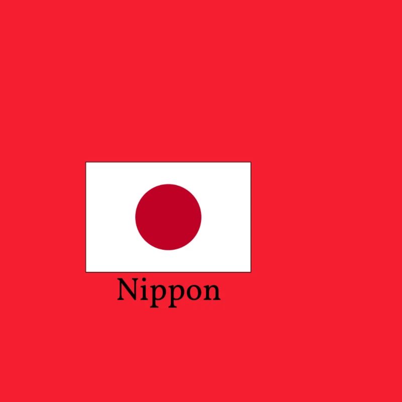Conception du drapeau japonais