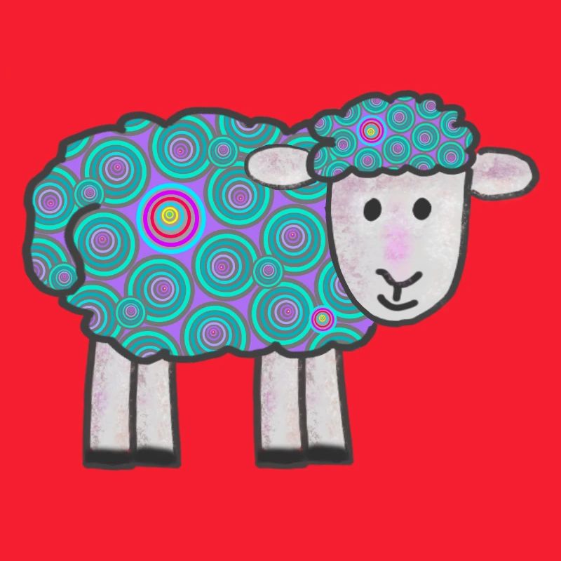 Spiral Sheep Pattern