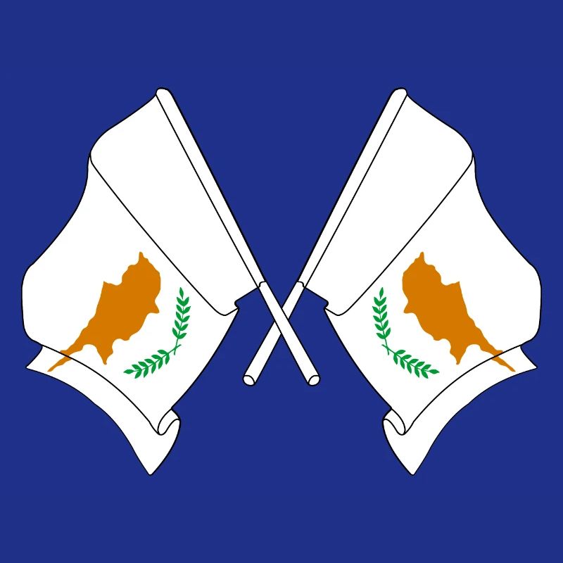 Deux drapeaux Chypre