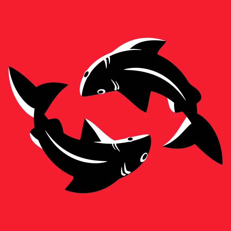 Pisces Circle Flow Emblem