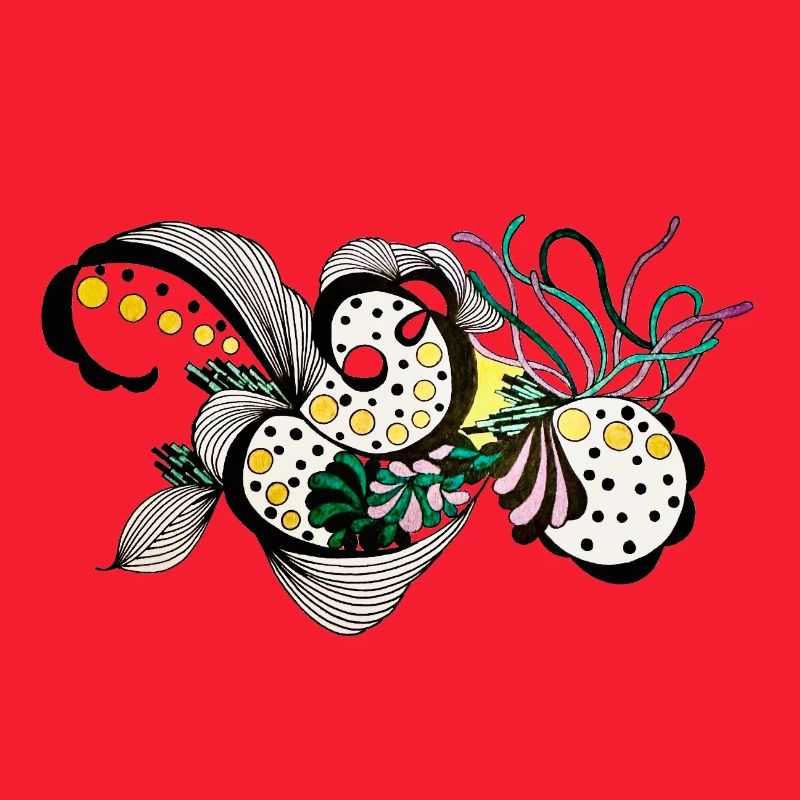Flower Swirl Fantasy Pattern