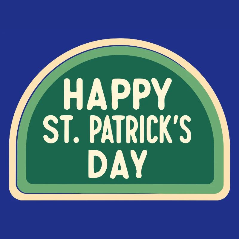 Jour Saint-Patrick Vert Badge