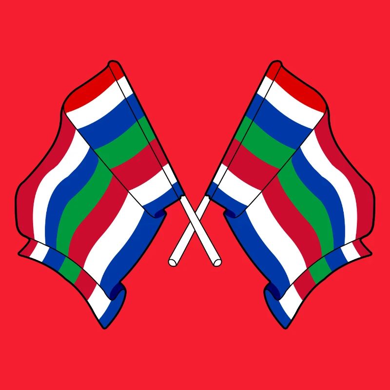 Crossed Schier Flags – Island Pride