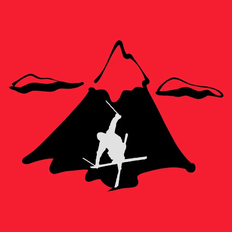 Ski freestyle with mountain