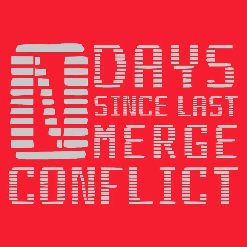 Merge Conflict Software Developer Entwickler geek