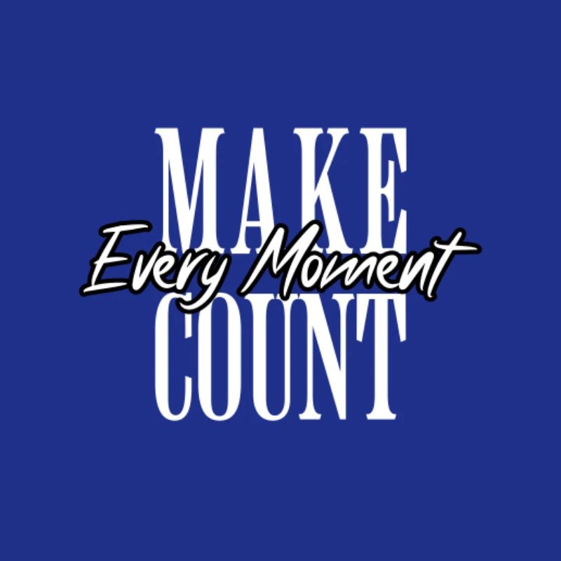 Chaque instant compte la typographie