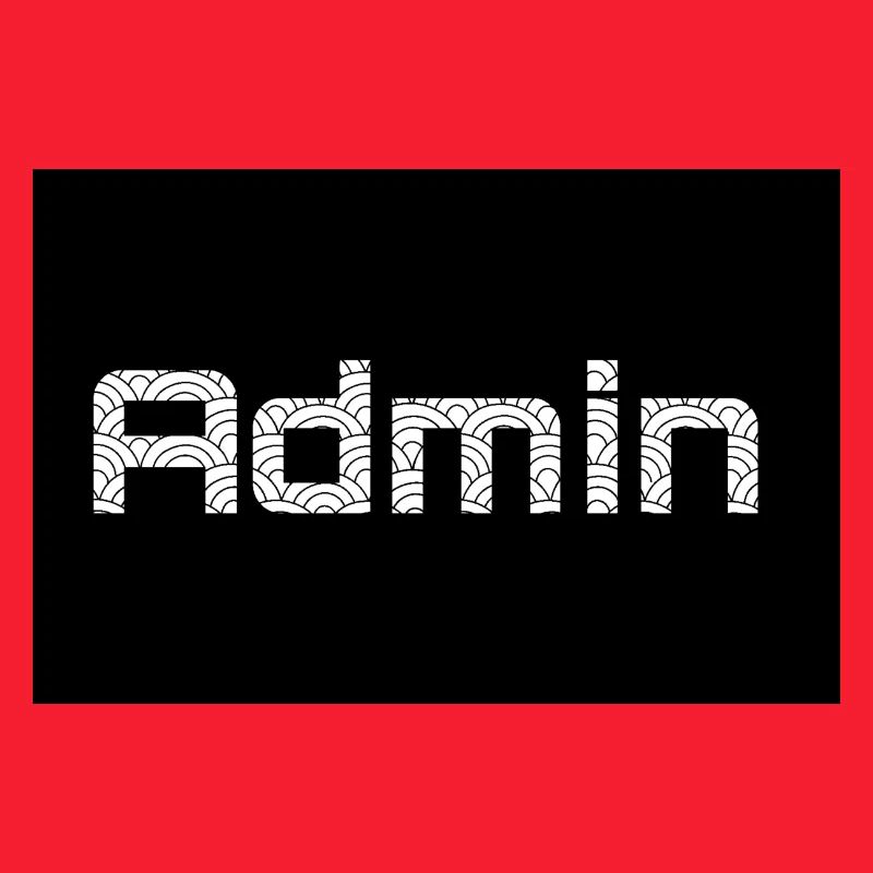 ADMIN Whitewords/Blackbackround
