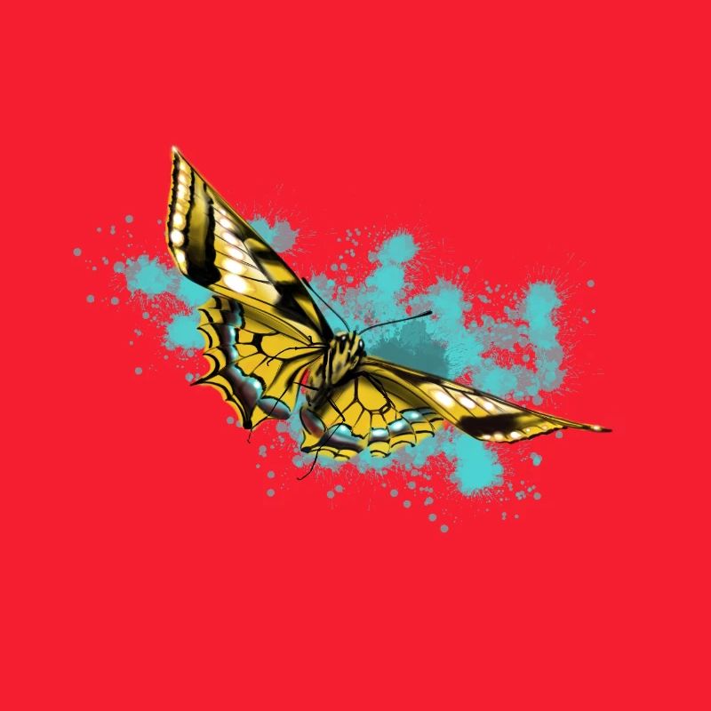Yellow Butterfly Splash