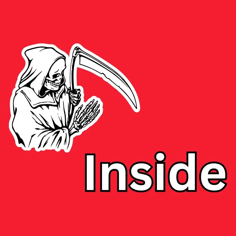Dead Inside – Dark Skull Reaper Design 