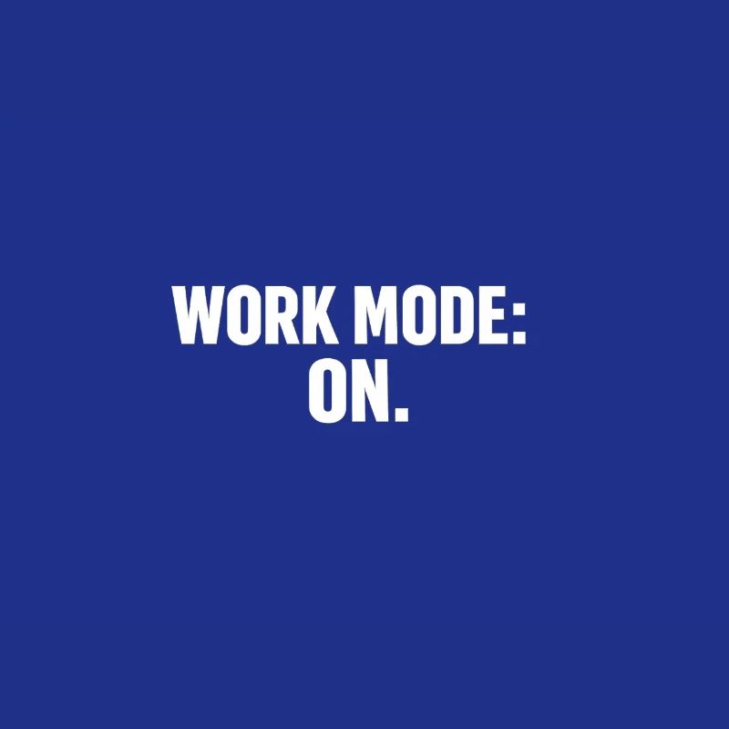 Working Mode On: Strong Typography