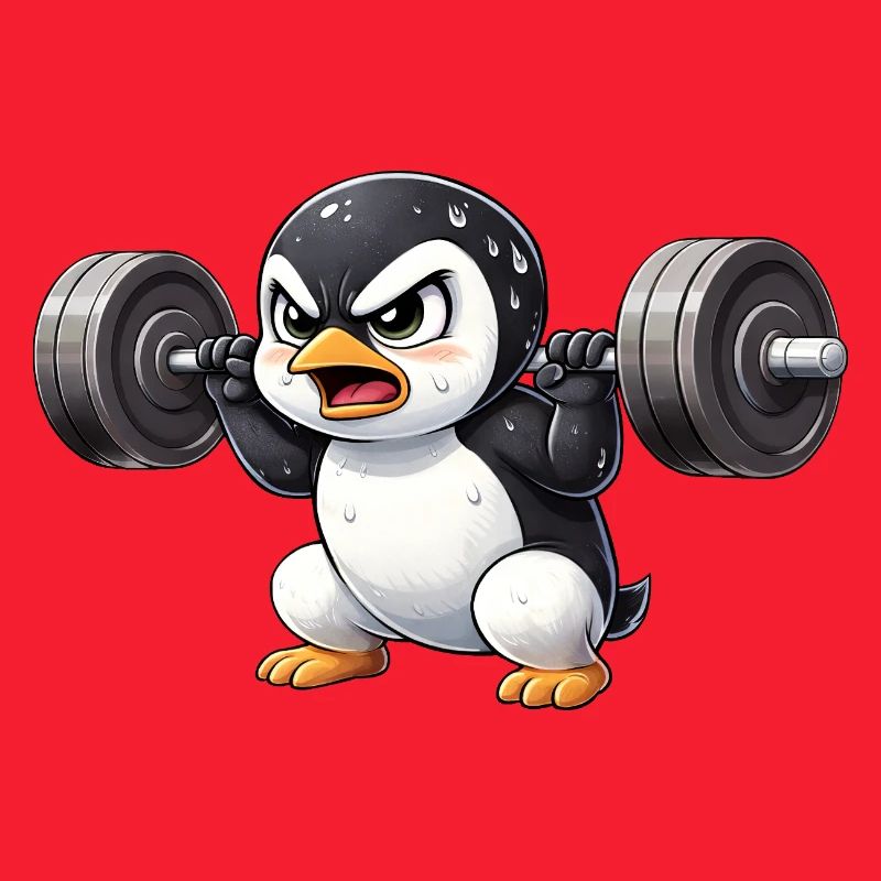 Euphoric Penguin Workout Bodybuilding Krafttra