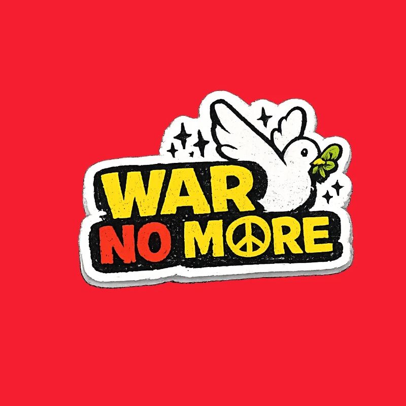 War No More – Sticker Peace & Humanity