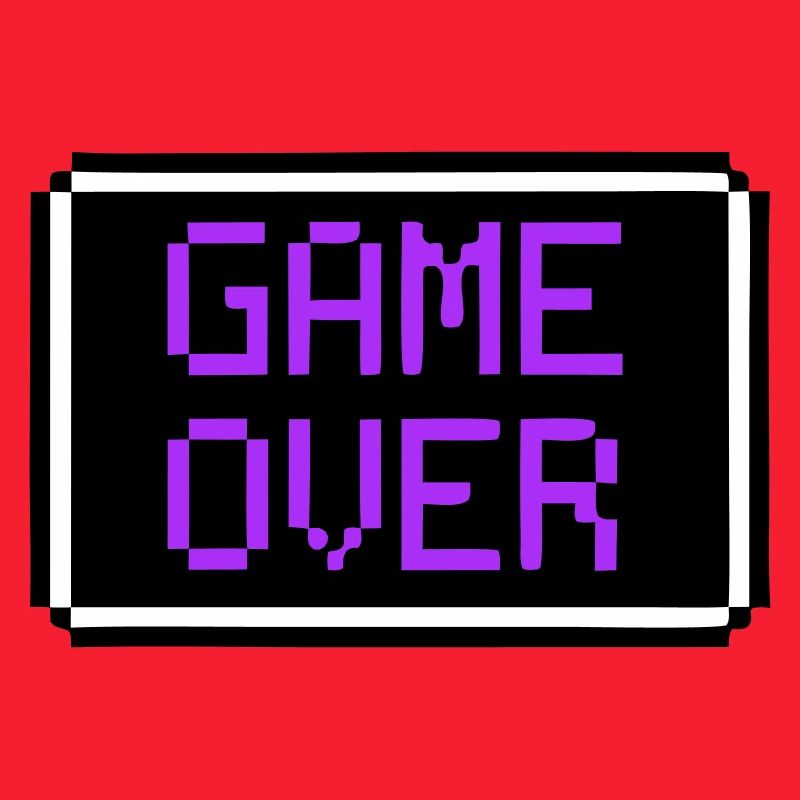 Game Over Shield Rétro Gamer