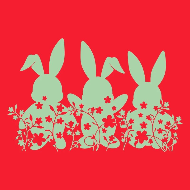 hasen ostern blumen