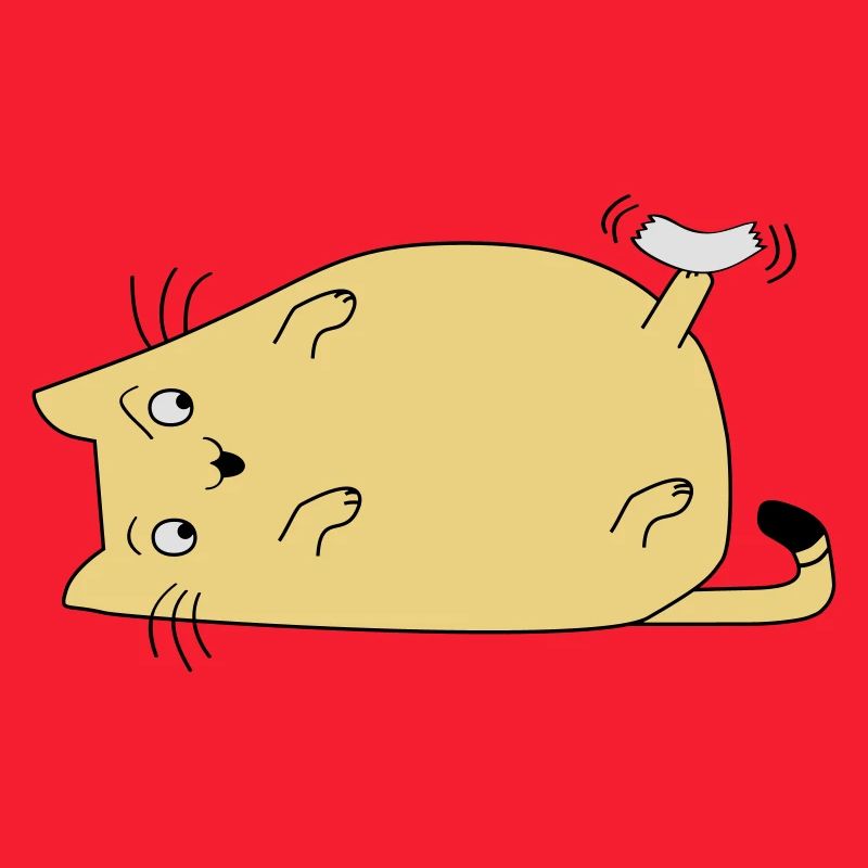 Cat with tape