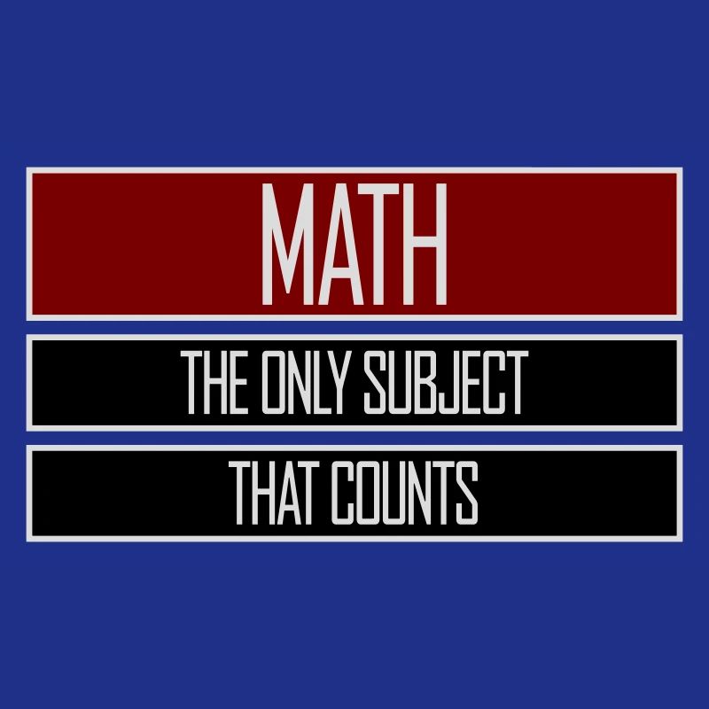 Math The Only Subject That Counts Nerd Mathe Logo
