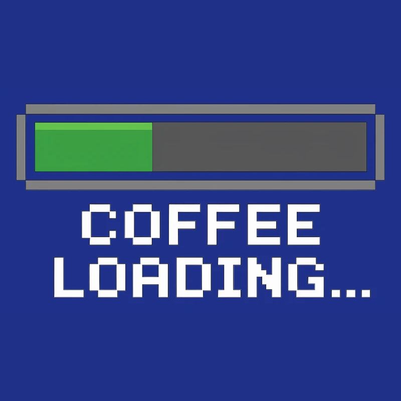 Coffee Loading Bar Pixel