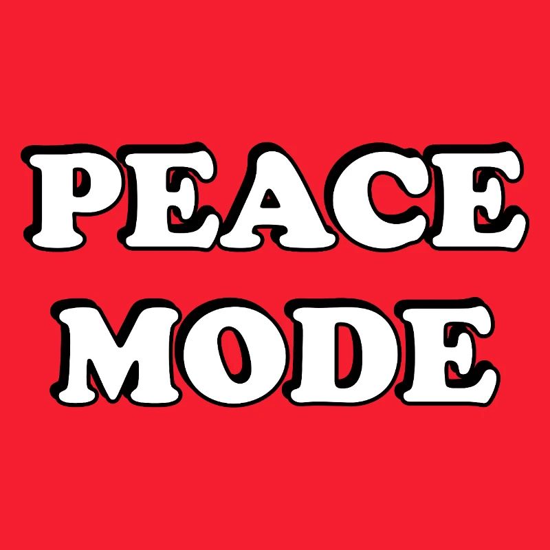 Peace Mode Bold Typography Tee