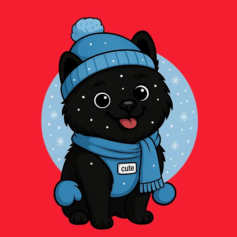 Cuddly Dog Winter Magic