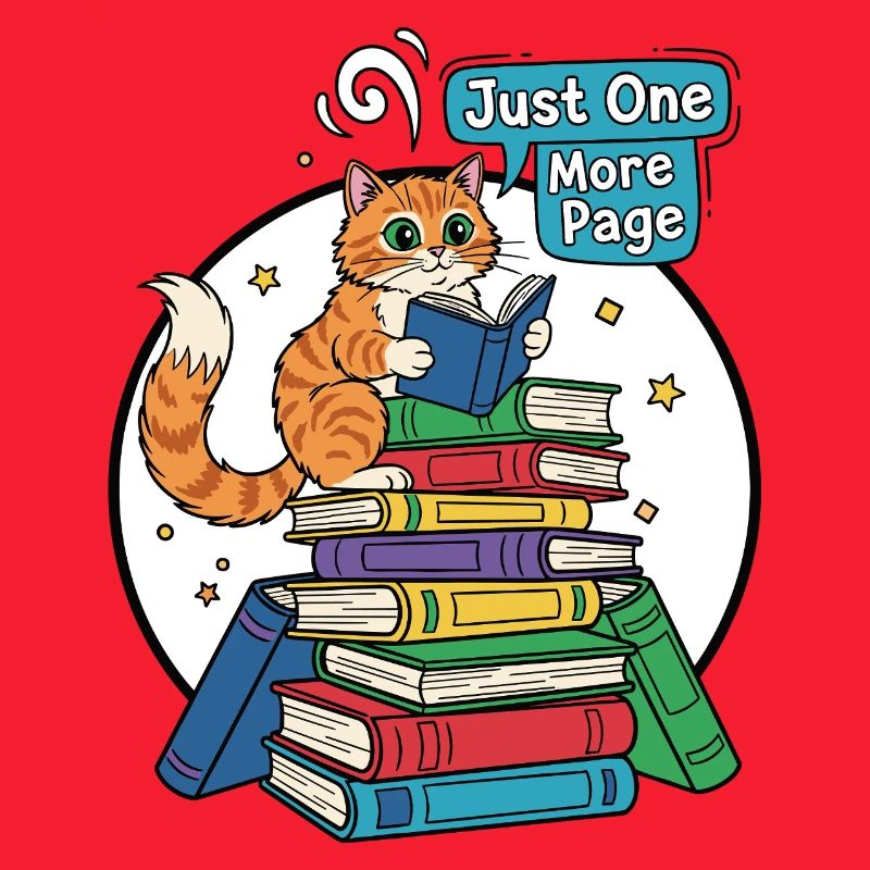 Cat reader: Just one more page