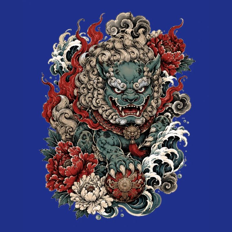 Gardien de la Fleur de Foo Dog