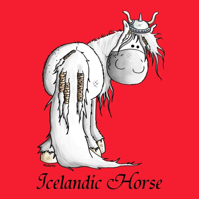Wilder Wikinger Isländer - Pferd