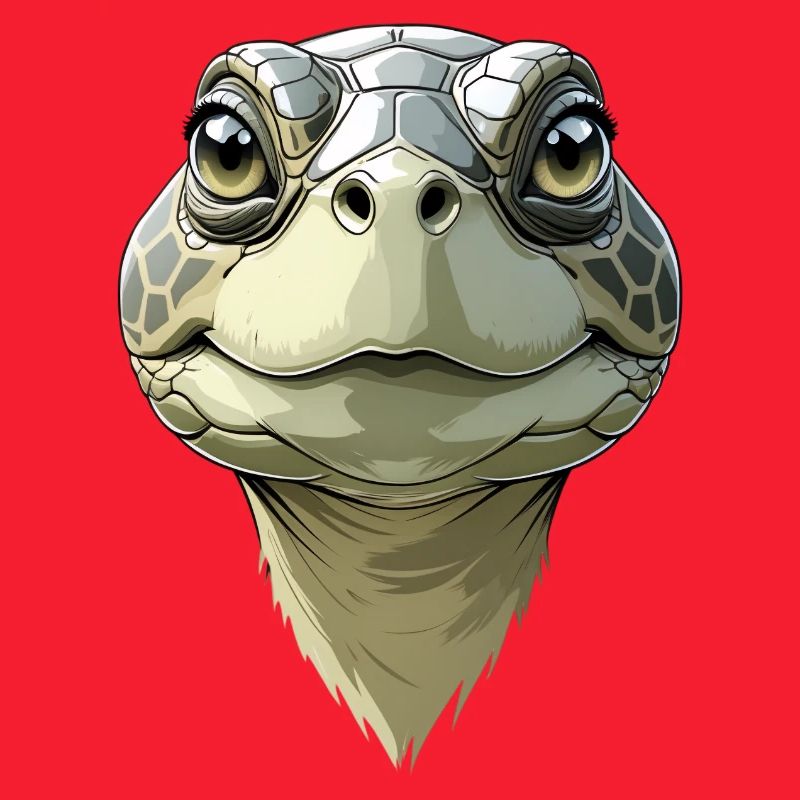 Funny turtle head