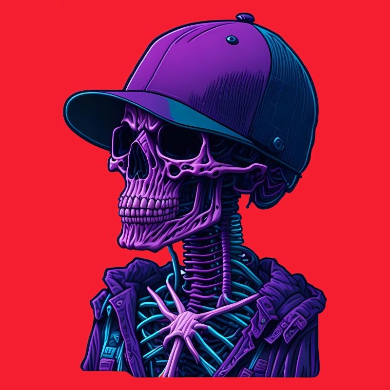 Skeleton with cap