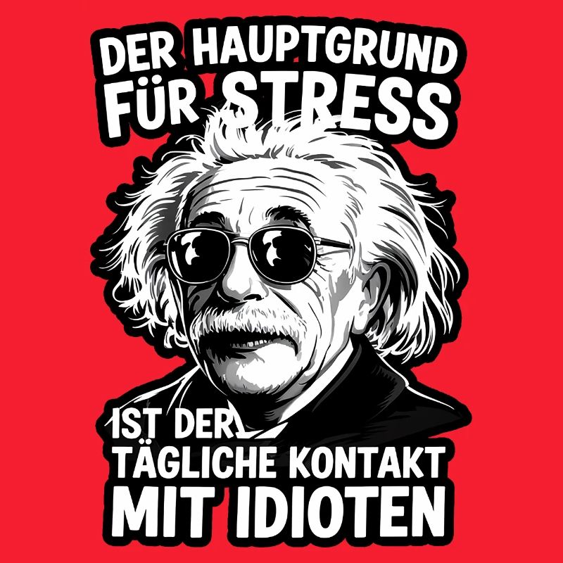 Citation d’Einstein Stress Idiot Saying
