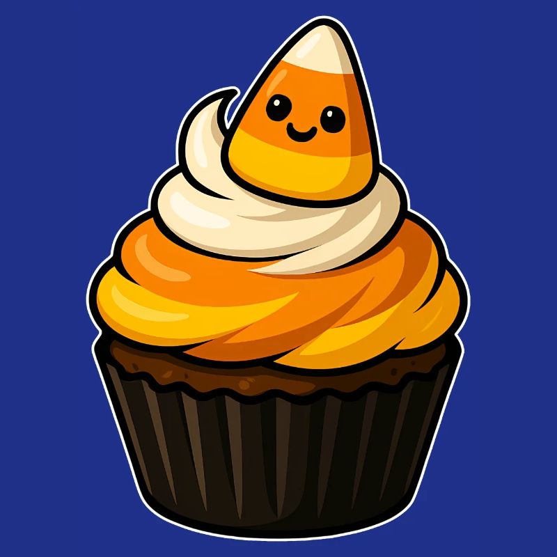 Breloque Cupcake CandyCorn