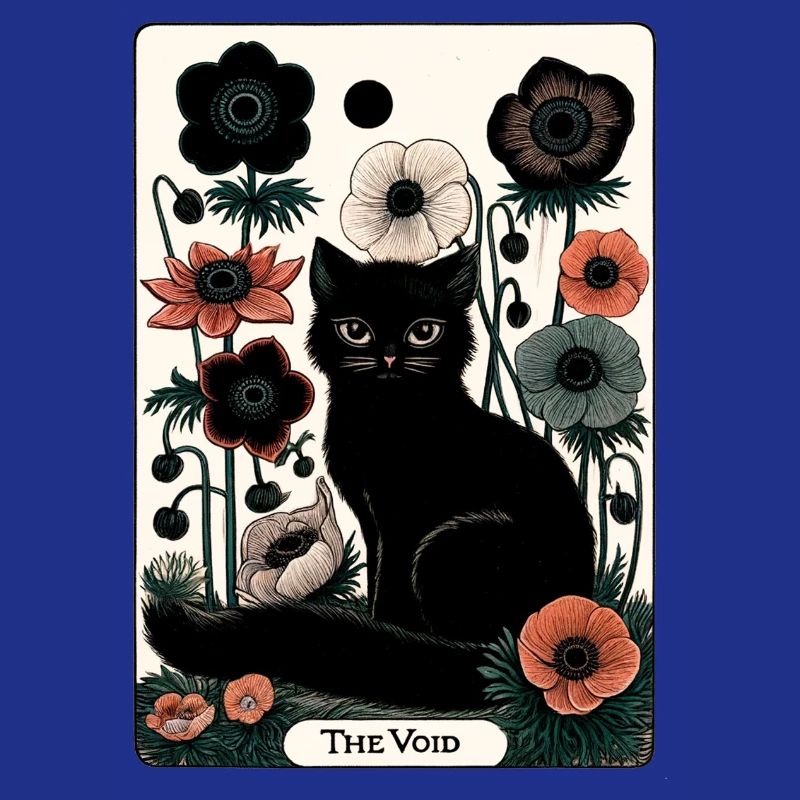 Tarot Chat du Vide en Fleur