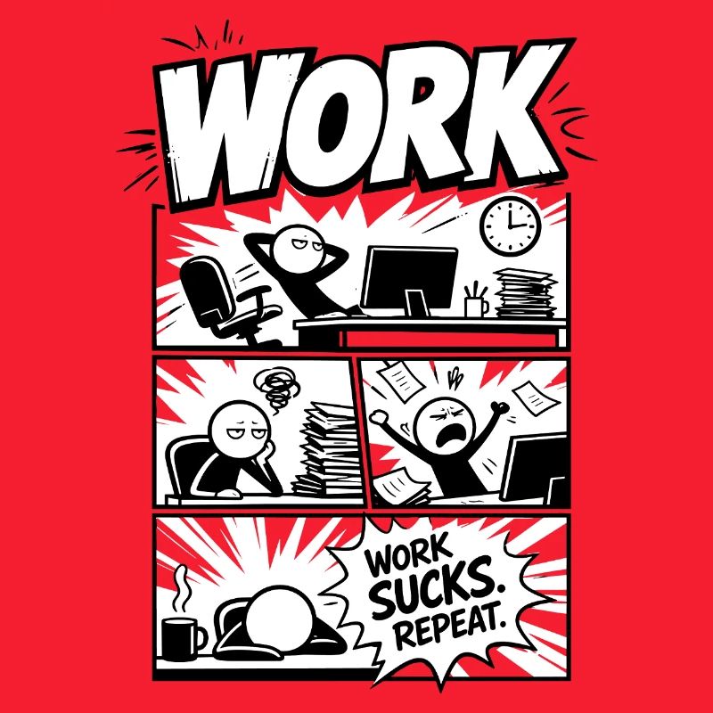 Le travail craint Repeat Comic