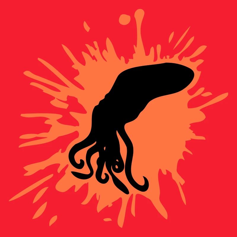 Octopus Paint Blobs Octopus Drops Graffiti Blobs