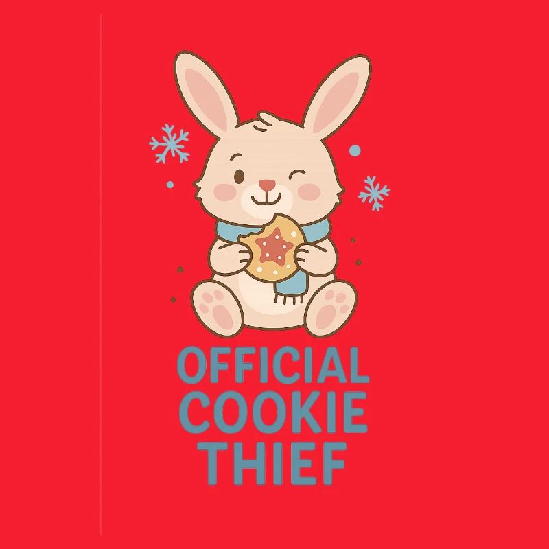 Voleur de biscuits officiel - Lapin de Noël