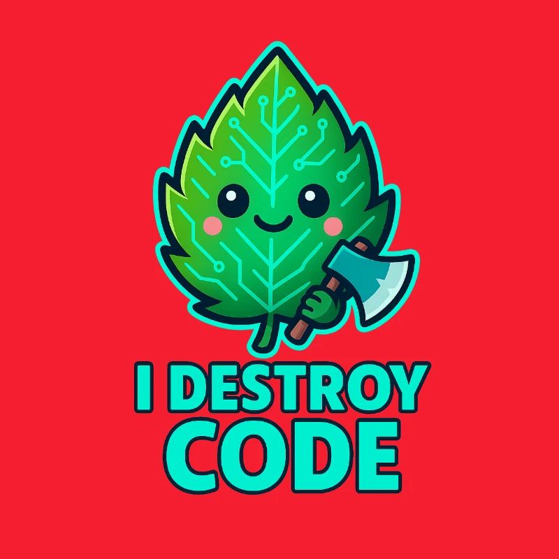 Grünes Blatt Code-Krieger