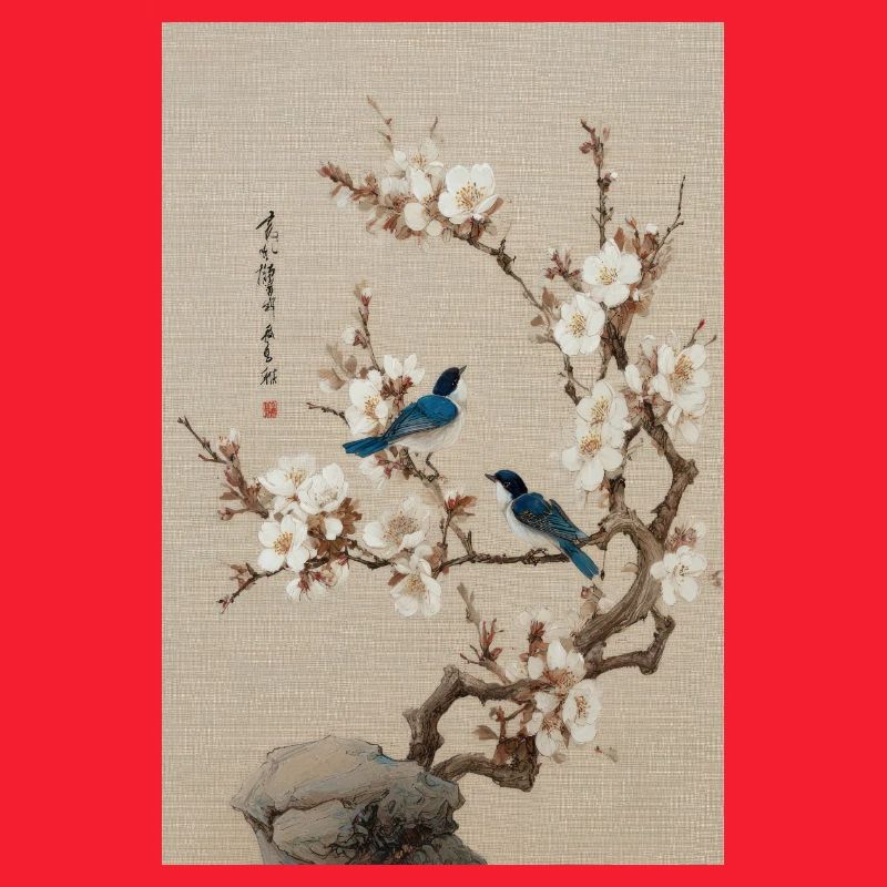 Harmonie de la Fleur et des Oiseaux Bleus