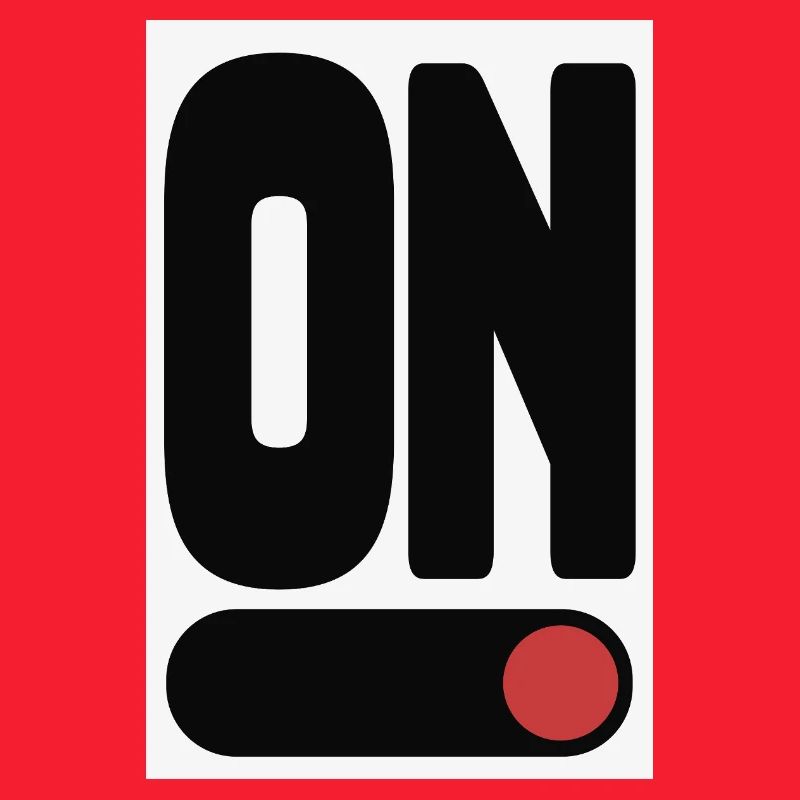 ON Statement Poster Minimal Design